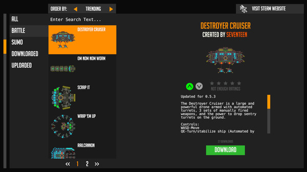 Screenshot z Nimbatus - The Space Drone Constructor