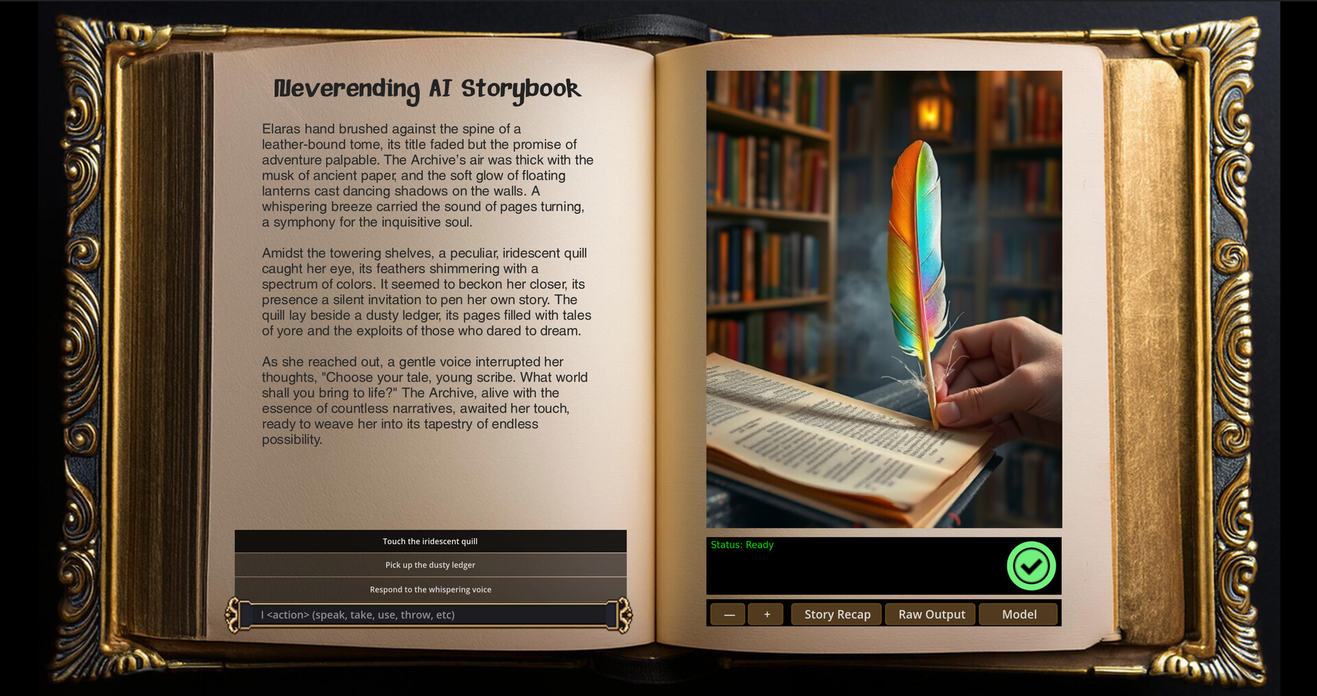 #3. Neverending AI Storybook - HQ Image Model (Flux) (Steam) 由: MRA Labs LLC