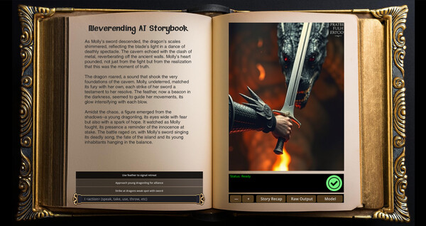 Neverending AI Storybook - HQ Image Model (Flux) screenshot 1