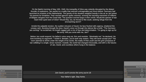 Survive, Resist, Collaborate - a World War 2 Choice-Based Story screenshot 3