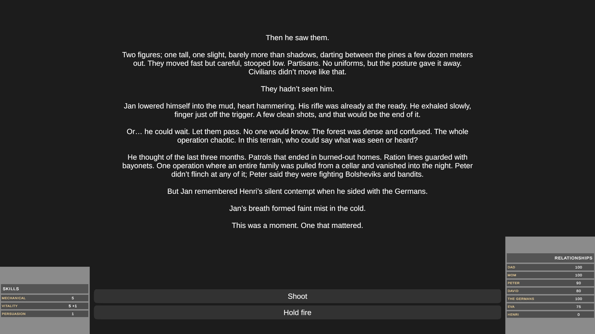Survive, Resist, Collaborate - a World War 2 Choice-Based Story screenshot #4