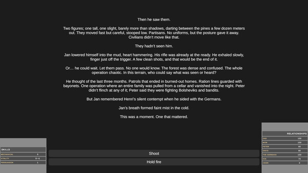 Survive, Resist, Collaborate - a World War 2 Choice-Based Storyfor windows and Linux 1