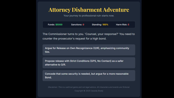 Attorney Disbarment Adventure screenshot 2