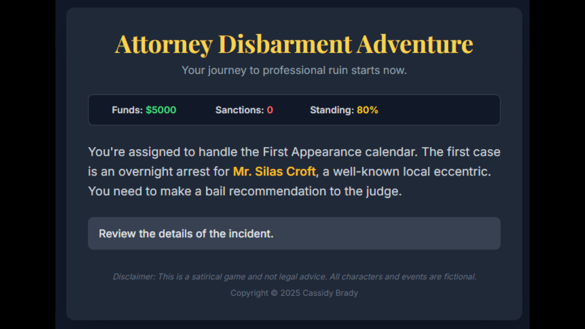 Attorney Disbarment Adventure screenshot #4