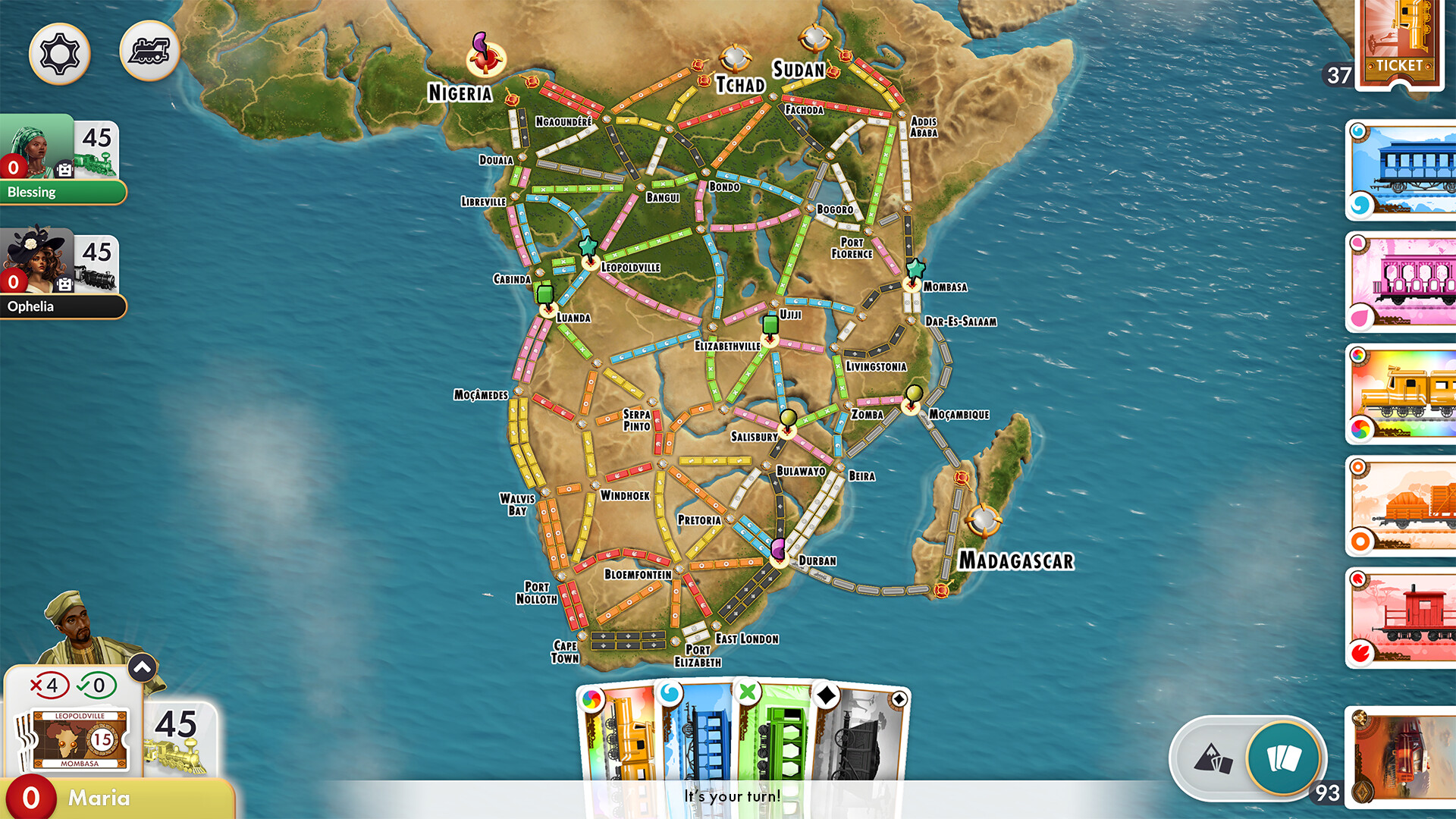 Ticket to Ride®: Heart of Africa Expansion Featured Screenshot #1
