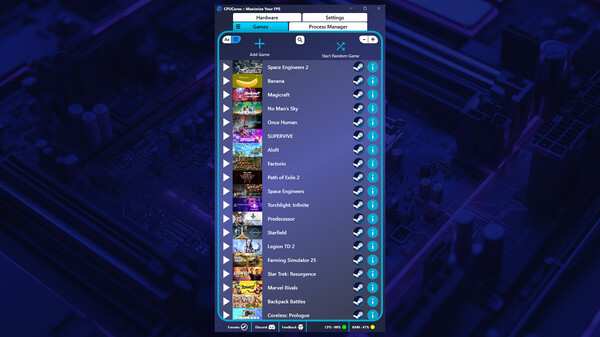 CPUCores :: Maximize Your FPS