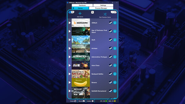 CPUCores :: Maximize Your FPS