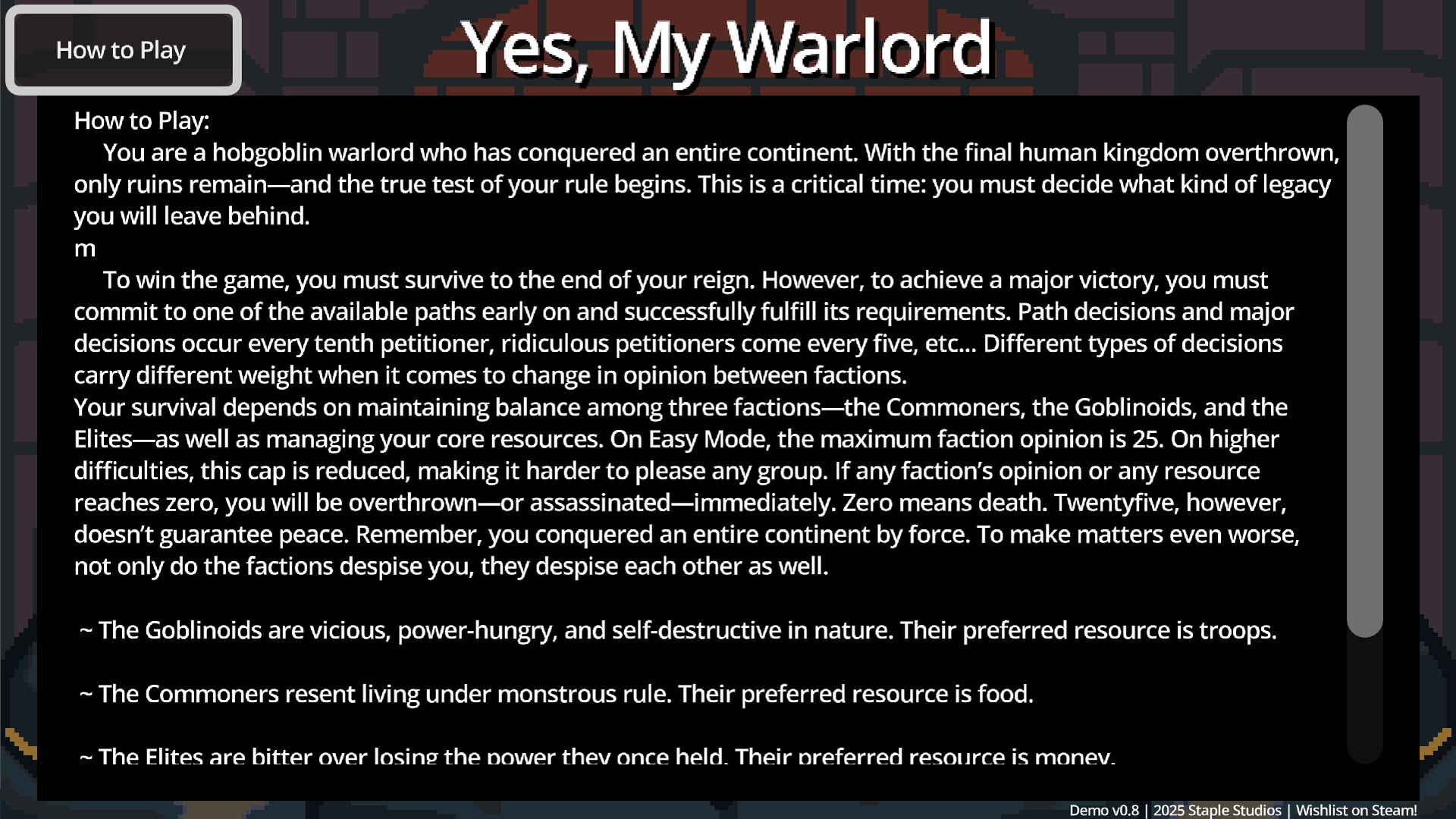Yes, My Warlord screenshot #12