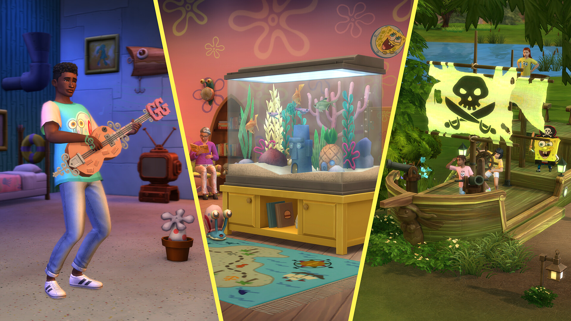 The Sims™ 4 Bikini Bottom Bundle - Goofy Goober Guitar Featured Screenshot #1