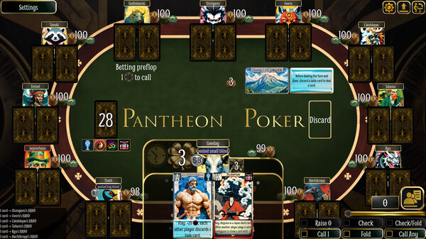 Pantheon Poker screenshot 2