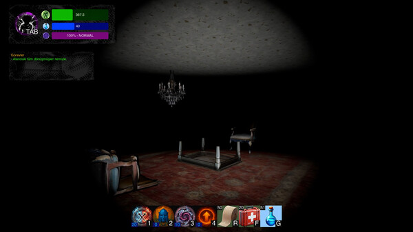 Screenshot of Not The End gameplay showing in-action mechanics