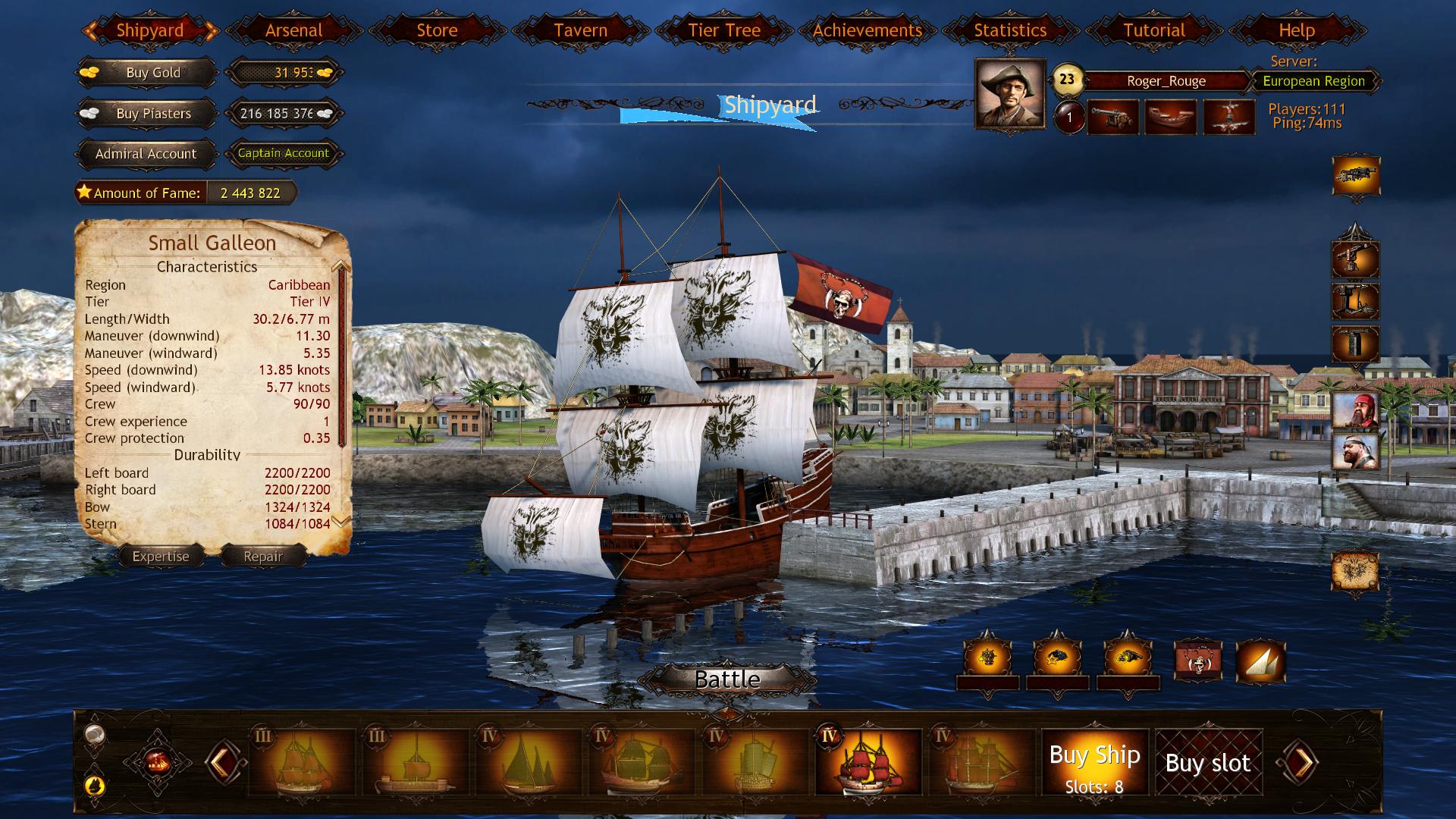 Wind of Luck: Arena - Caribbean Captain pack Featured Screenshot #1