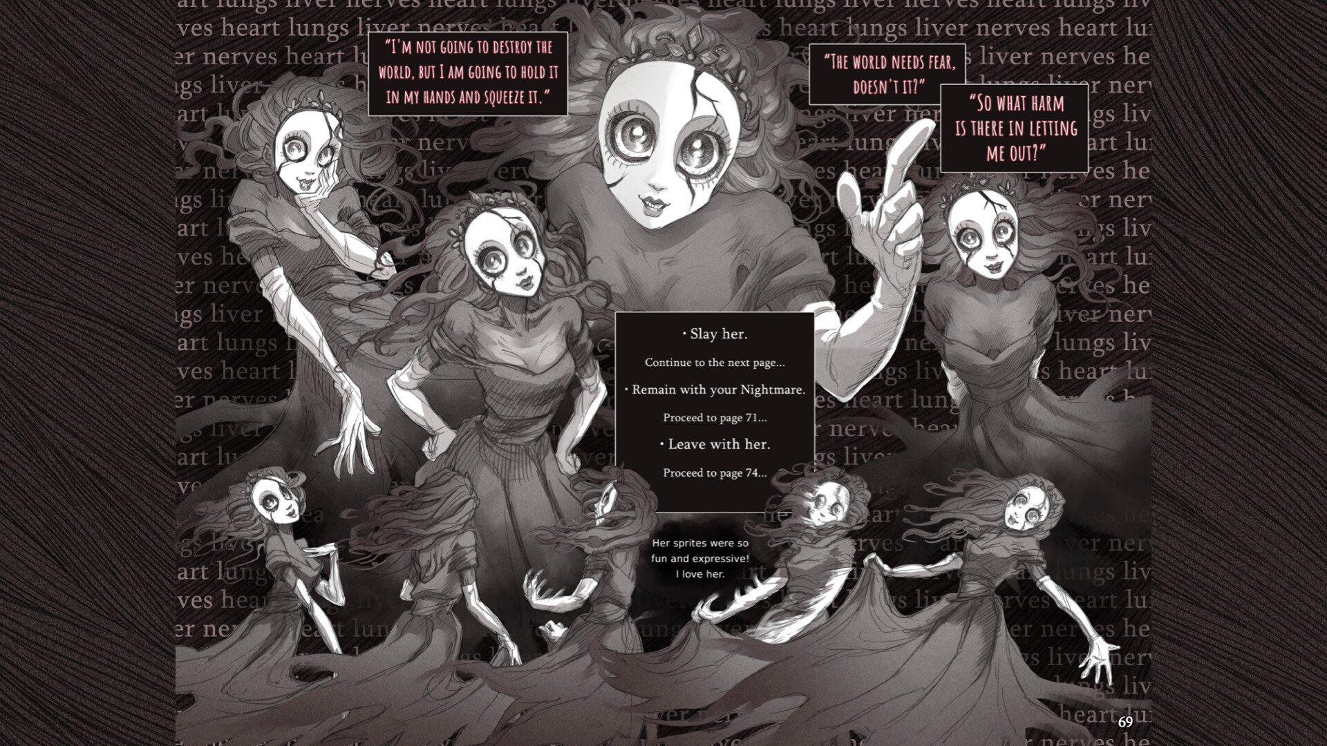 The Art of Slay the Princess - Digital Art Book Featured Screenshot #1