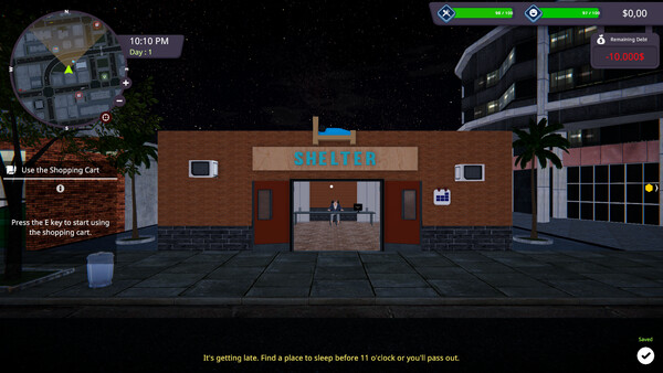 Screenshot of Homeless Life Simulator