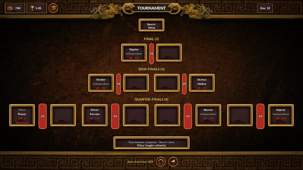 Screenshot of Gladiator Command