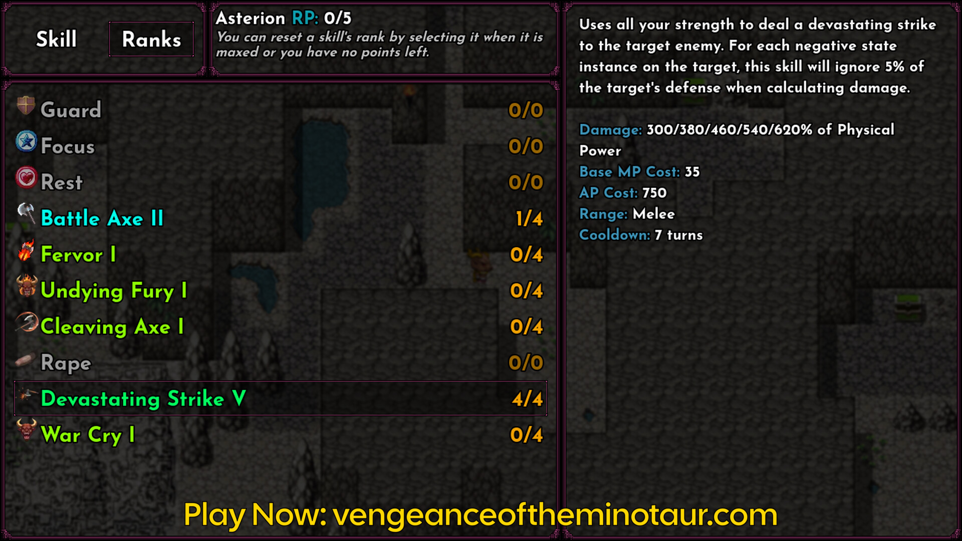 Vengeance Of The Minotaur RPG Demo screenshot