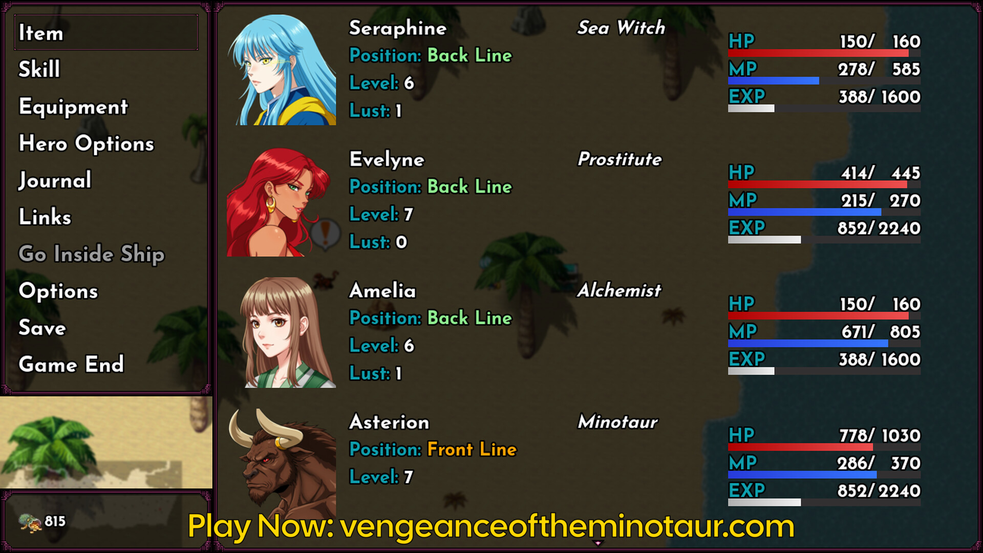 Vengeance Of The Minotaur RPG Demo screenshot