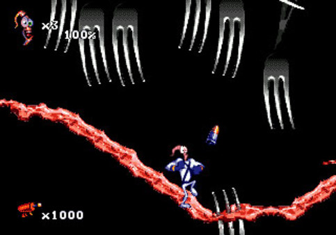 Screenshot z Earthworm Jim 2