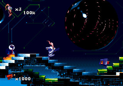 Screenshot z Earthworm Jim 2