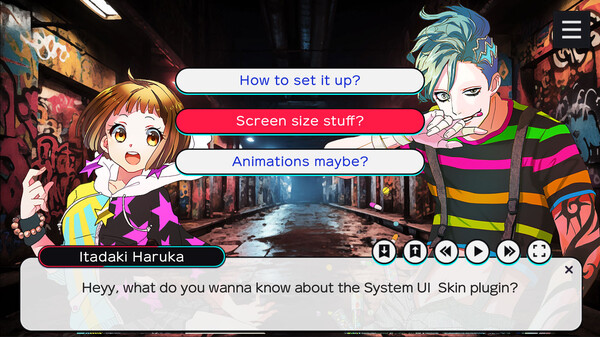 Tyrano Studio - System UI Skin Plugin #1