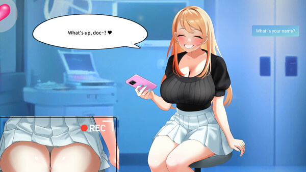 Health Check with the Blonde College Babe! screenshot 1