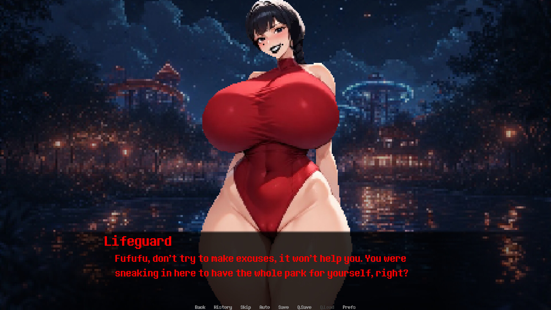 Dominated by: Yandere Goth Lifeguard screenshot #1