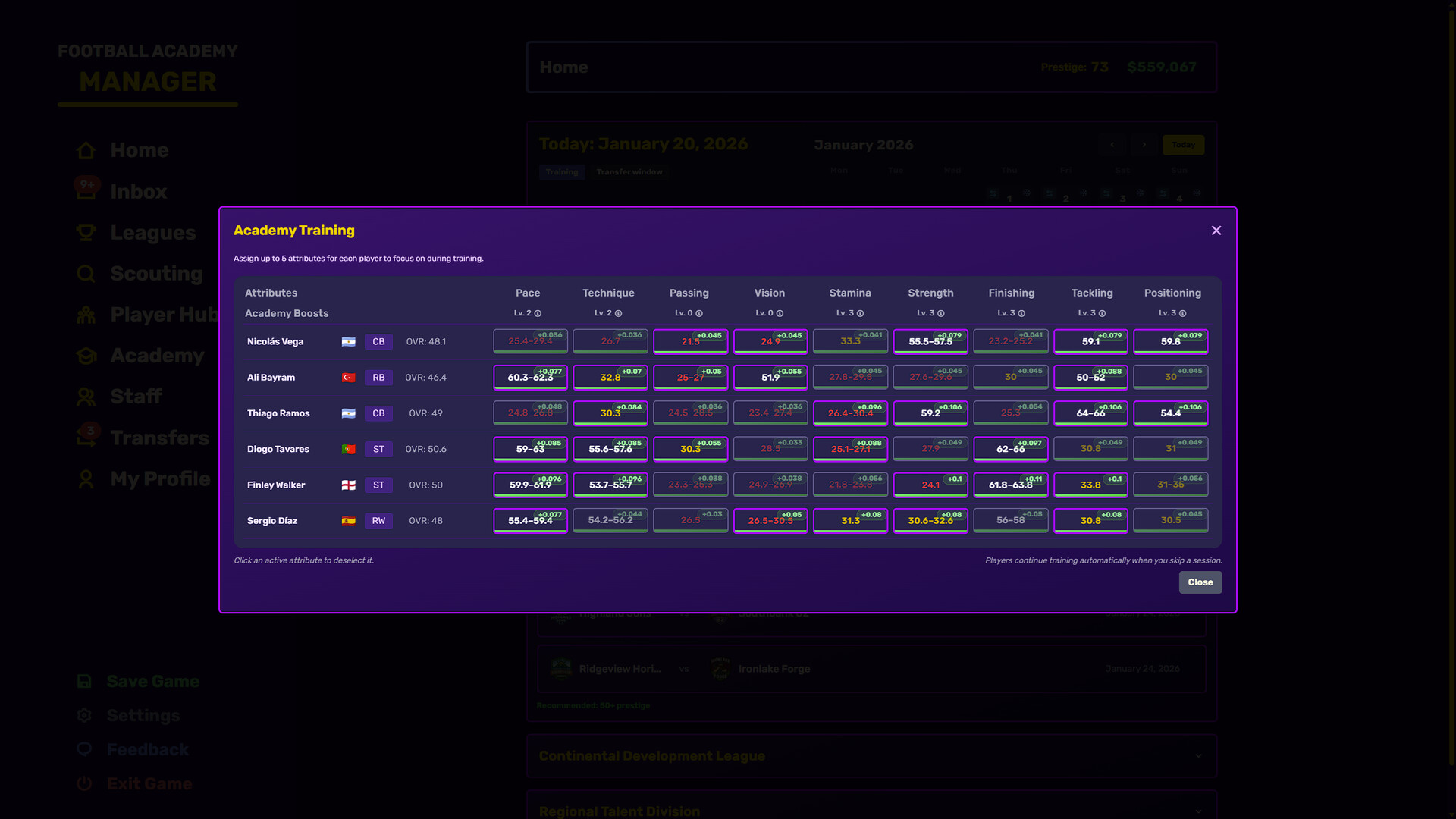 Football Academy Manager screenshot #2
