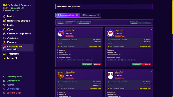 Captura 2 de Football Academy Manager (Epic Games Account)