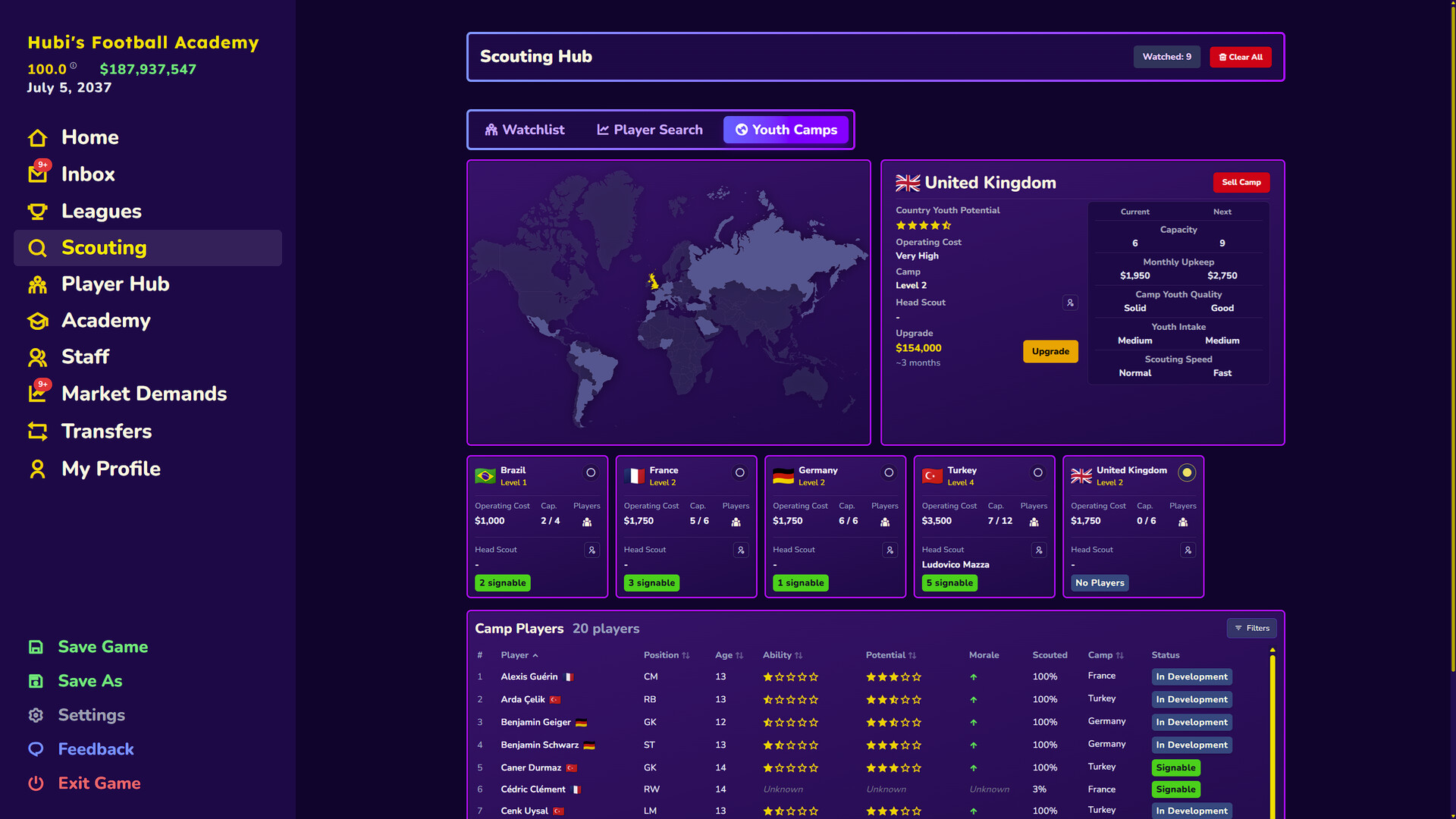 Football Academy Manager screenshot