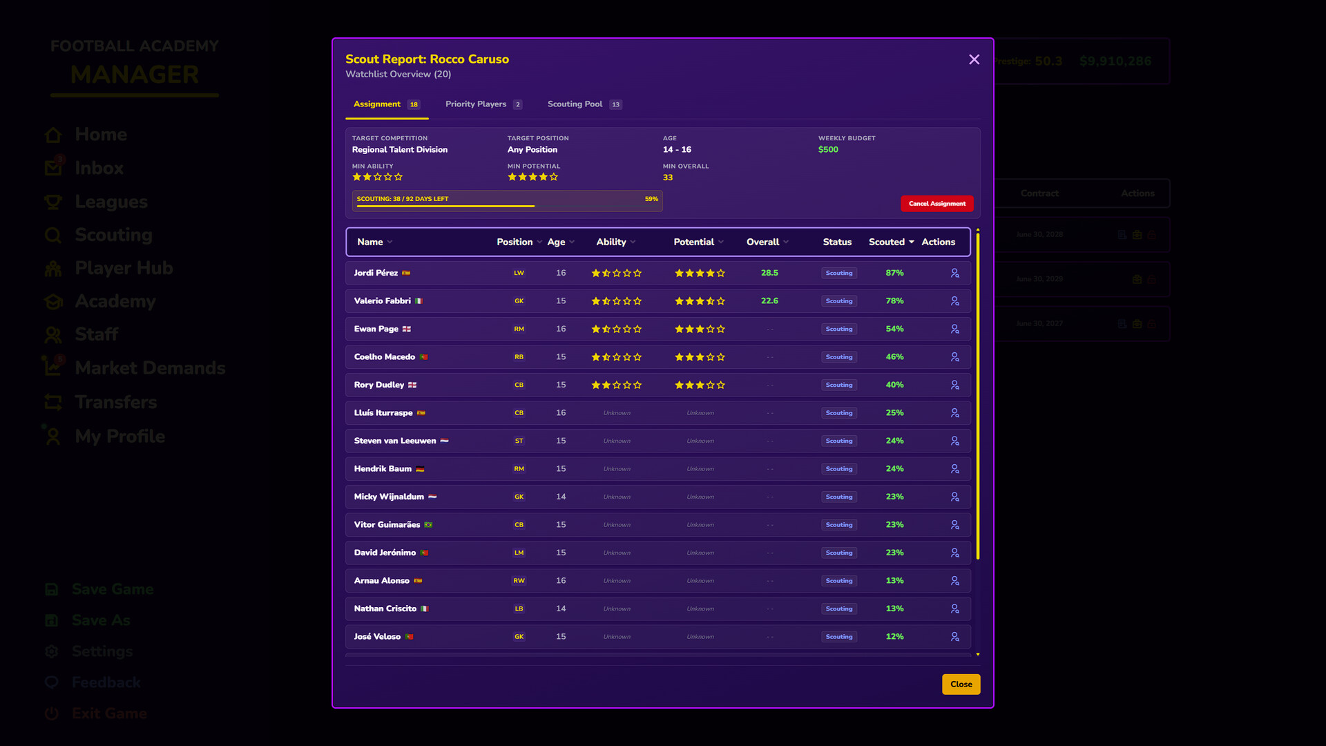 Football Academy Manager screenshot #3