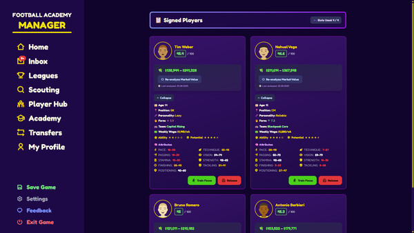 Football Academy Manager screenshot 3