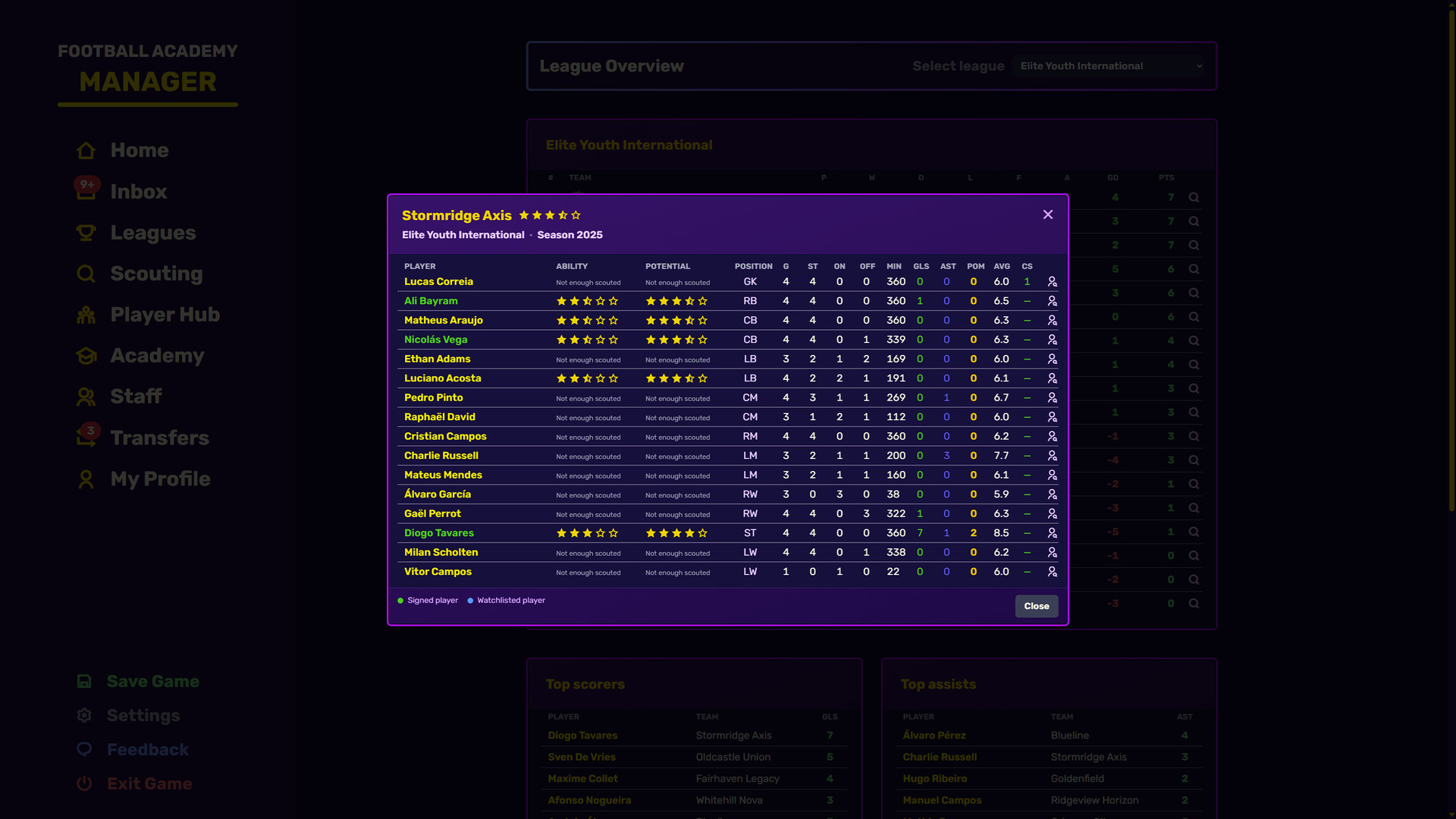 Football Academy Manager screenshot #4