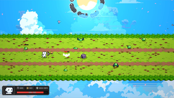 Screenshot of Newton's Promise gameplay showing in-action mechanics