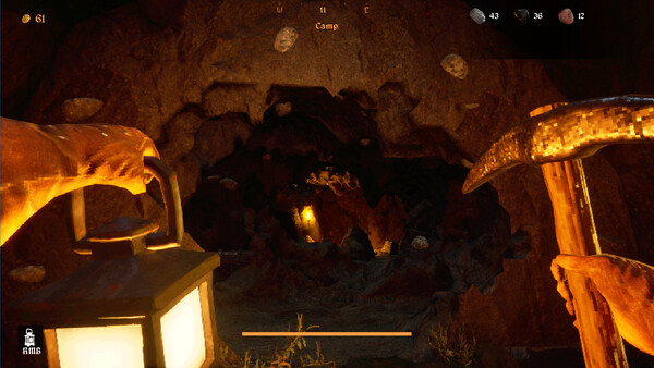 Screenshot of Dig Deeper gameplay showing in-action mechanics