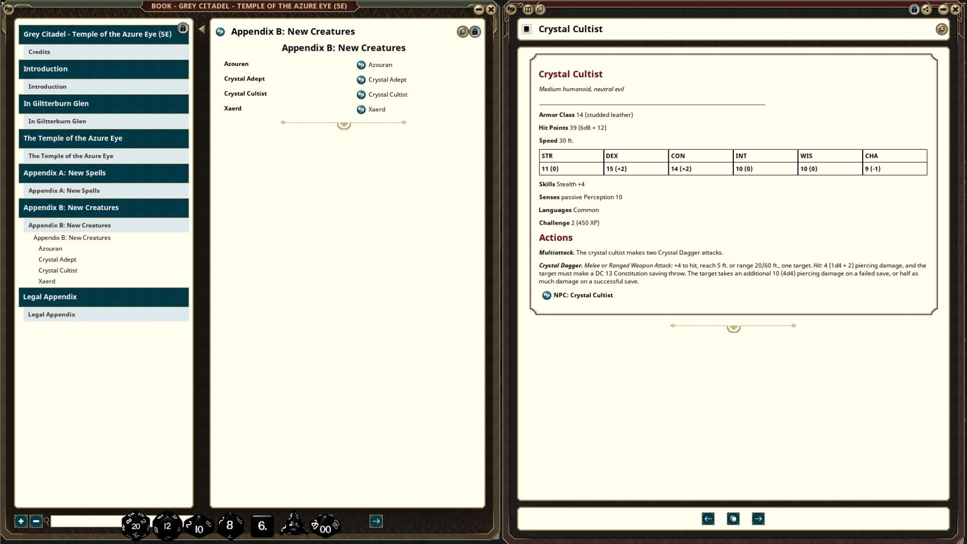 Fantasy Grounds - The Grey Citadel - Temple of the Azure Eye screenshot 2