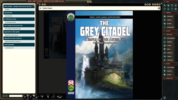 Fantasy Grounds - The Grey Citadel - Temple of the Azure Eye