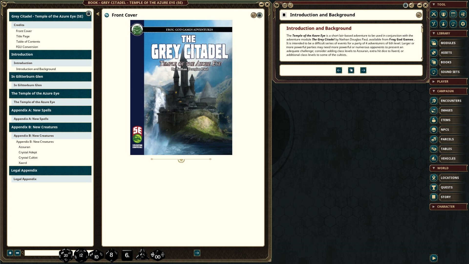 #4. Fantasy Grounds - The Grey Citadel - Temple of the Azure Eye (Steam) By: SmiteWorks USA, LLC