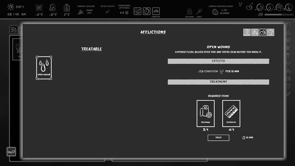 Don't Freeze: A Winter Card Survival Demo