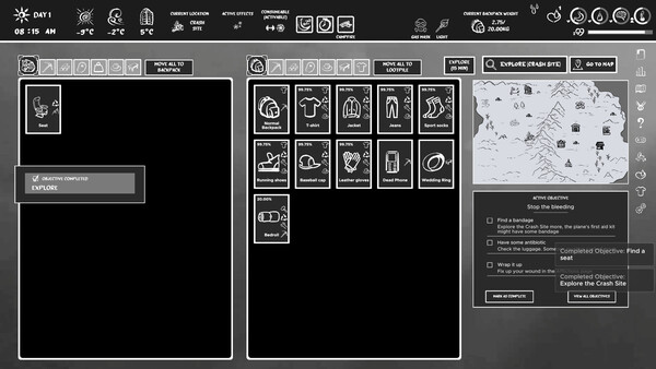 Don't Freeze: A Winter Card Survival Demo