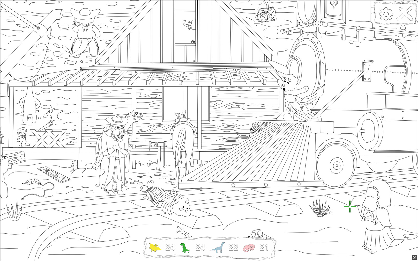 100 Hiddensaurs - Cowboys Featured Screenshot #1