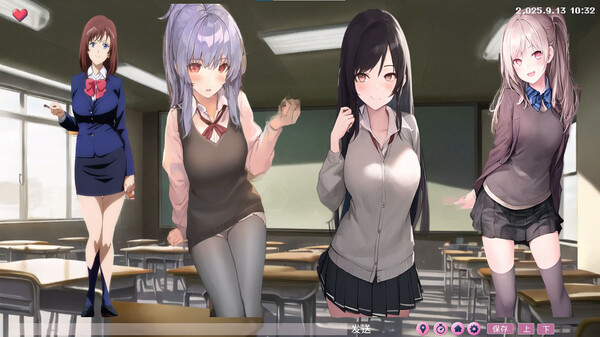 Screenshot of 二维的心 2D Hearts: AI Sandbox Adventure gameplay showing in-action mechanics