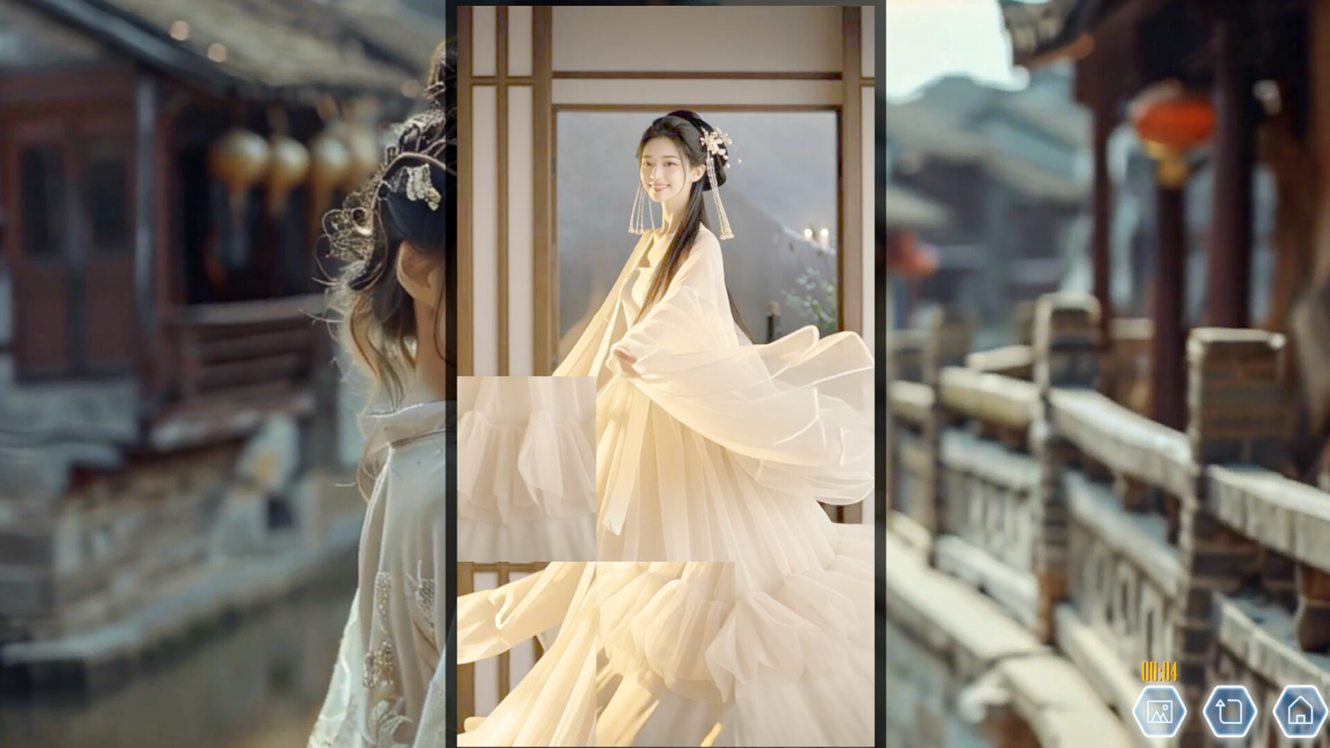 Ancient Style Girl Dynamic Jigsaw Puzzle screenshot #5