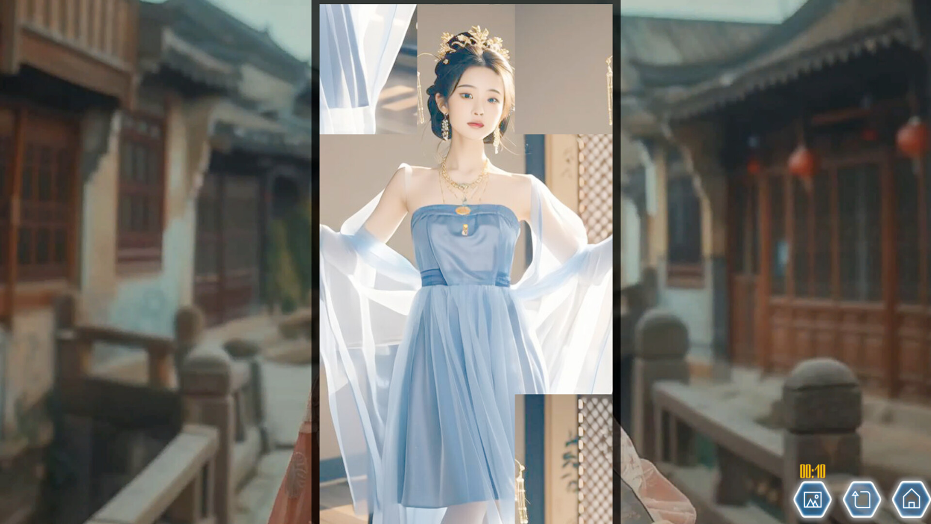 Ancient Style Girl Dynamic Jigsaw Puzzle screenshot #2