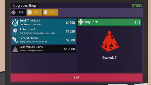 Dice Roller Incremental screenshot 2