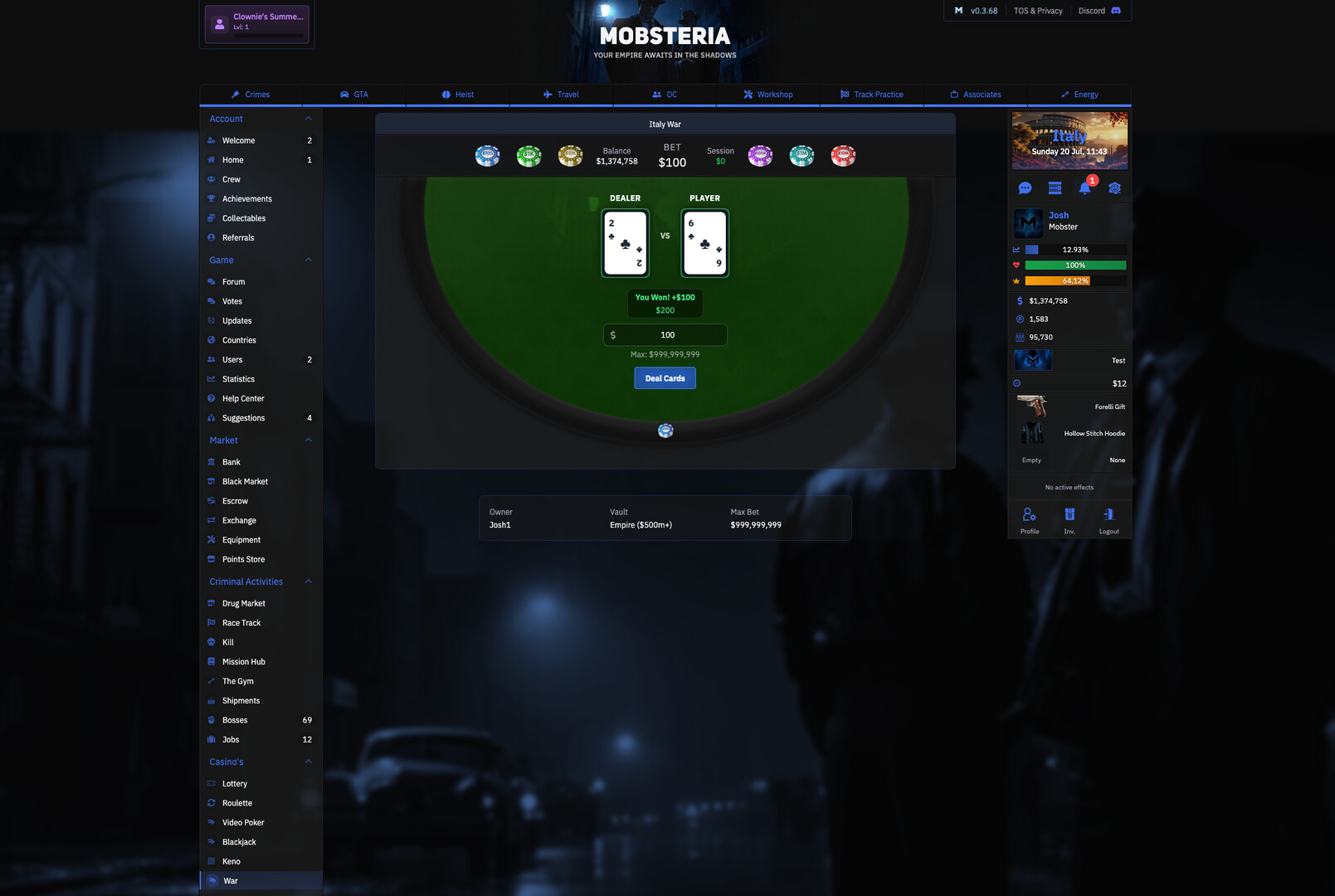 Mobsteria screenshot #6