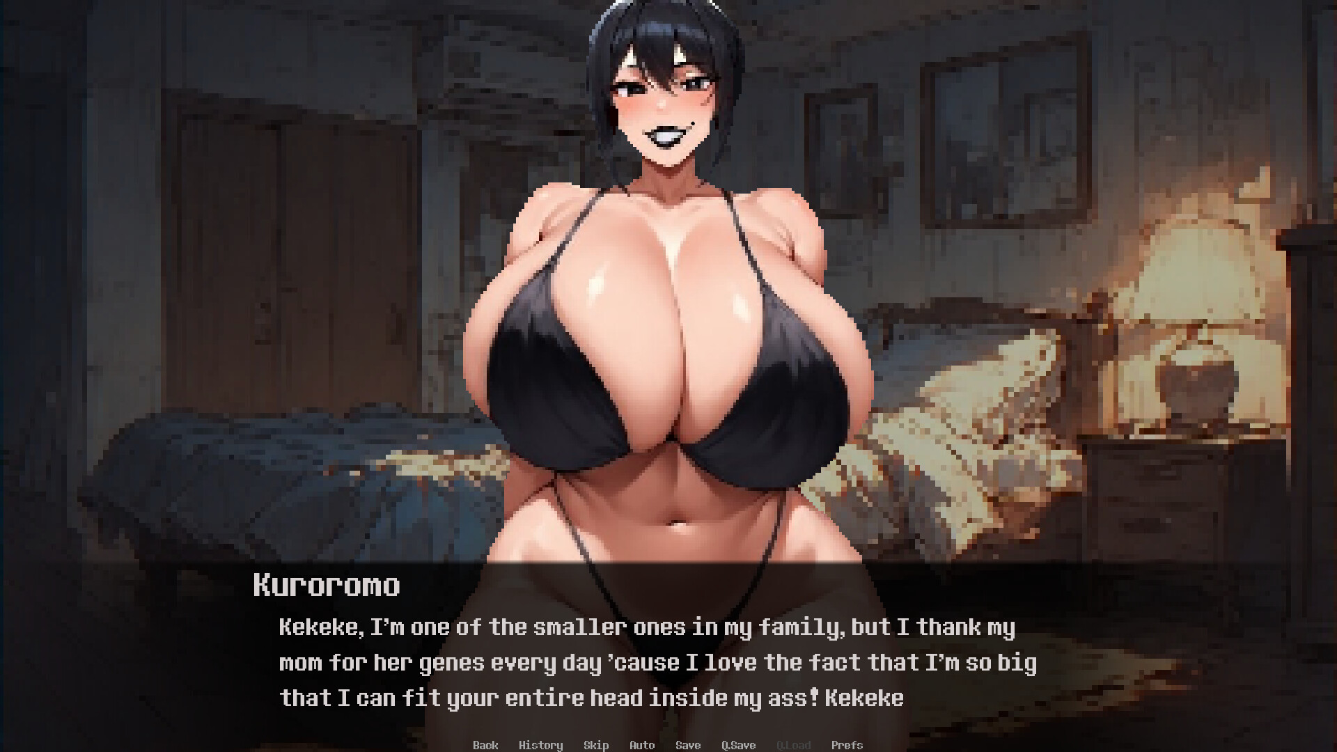 Dominated by: Yandere Goth Roommate scene