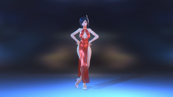 Angel Legion-DLC High-Slit Cheongsam (Red)