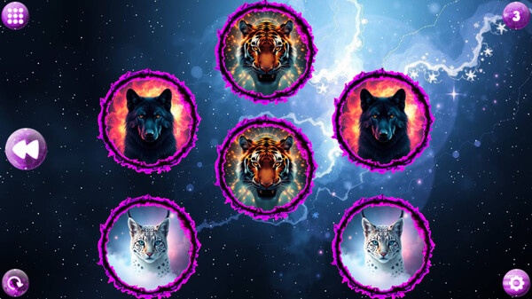 Space Memory: Predators game for Linux 1