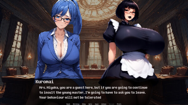 Скриншот из Dominated by: Yandere Goth Maid