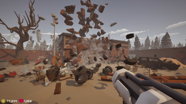 Screenshot of Wrecking Havoc gameplay showing in-action mechanics